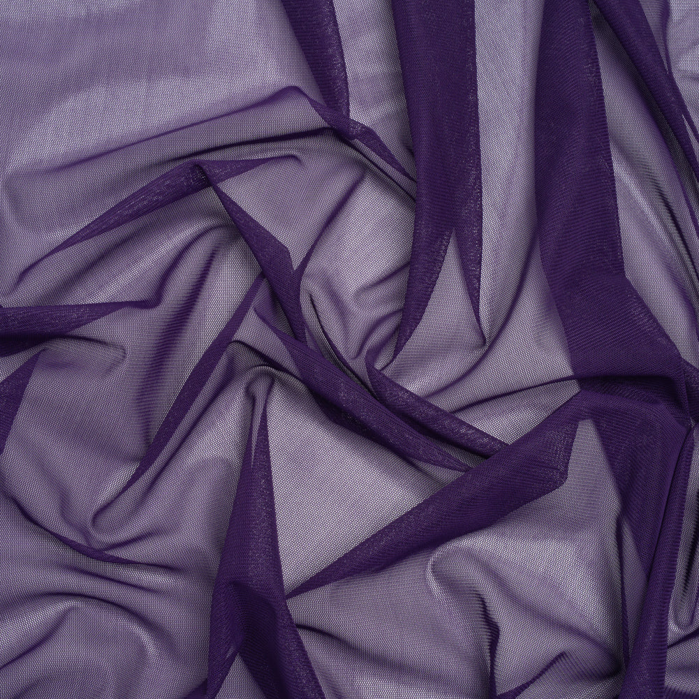 Polyester Stretch Mesh - Aubergine Purple - Designer Deadstock - Joann Fabrics