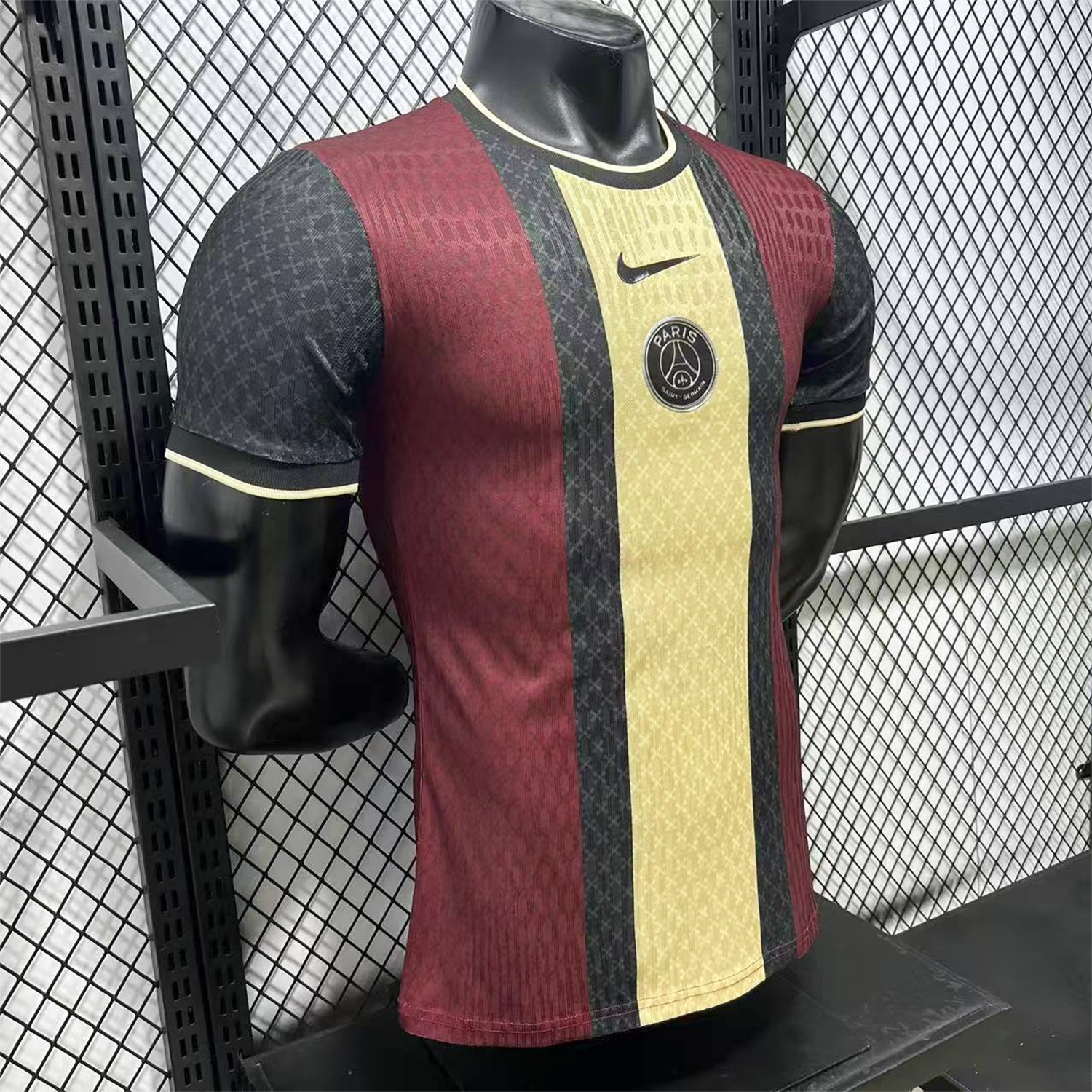 Paris Saint-Germain PSG 25-26 Red And Yellow Stripes Special Jersey - Player Version - UnitedFutballJersey