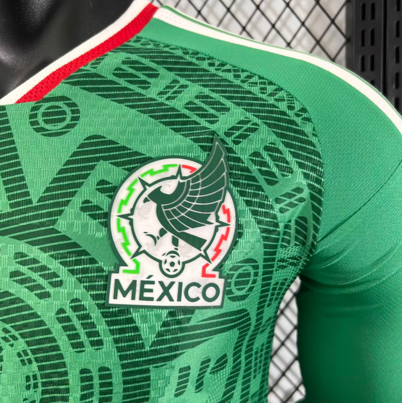 2026 Player Version Long Sleeve Mexico Home Football Shirt 1:1 Thai Quality