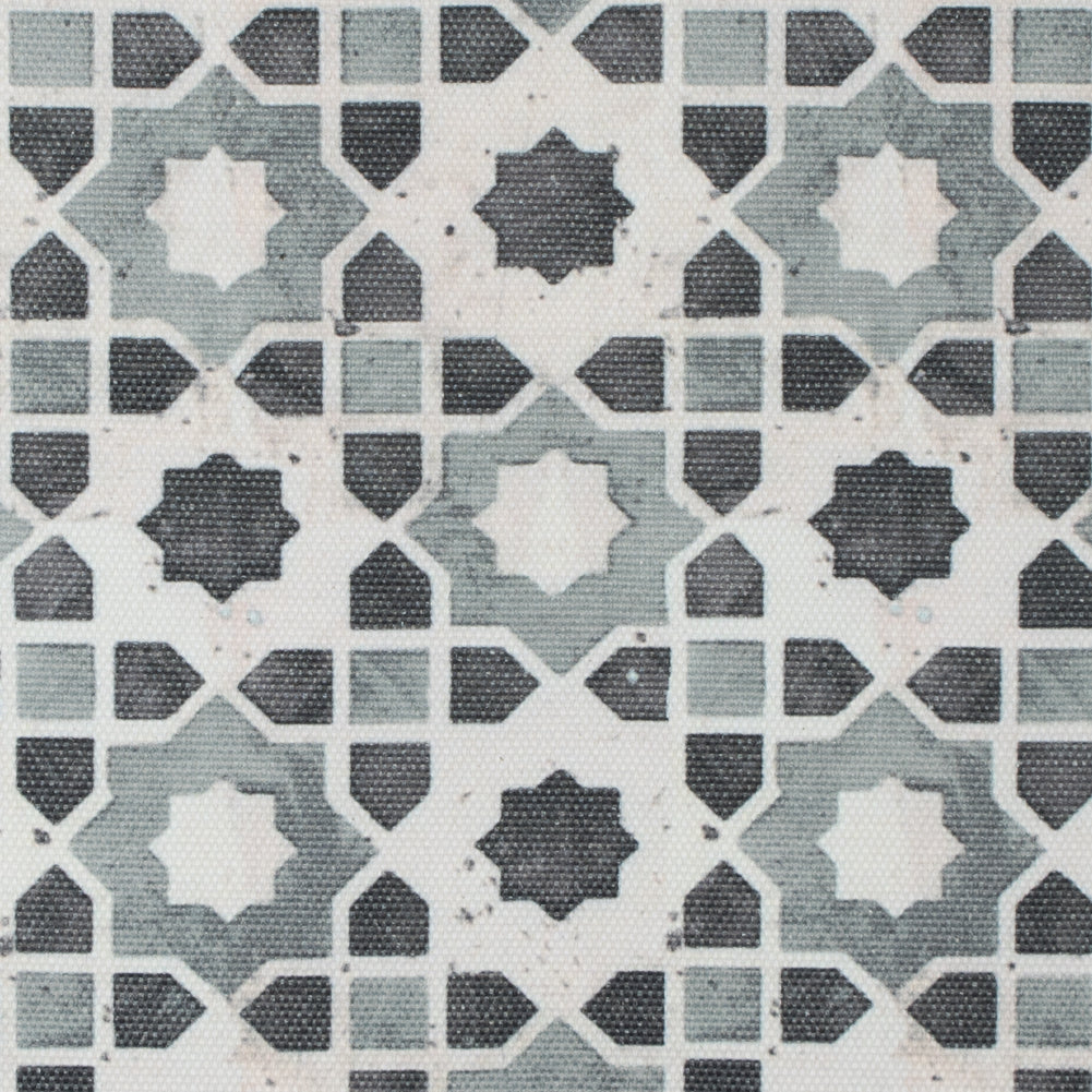 Stone Geometric Floral Outdoor Canvas - Joann Fabrics