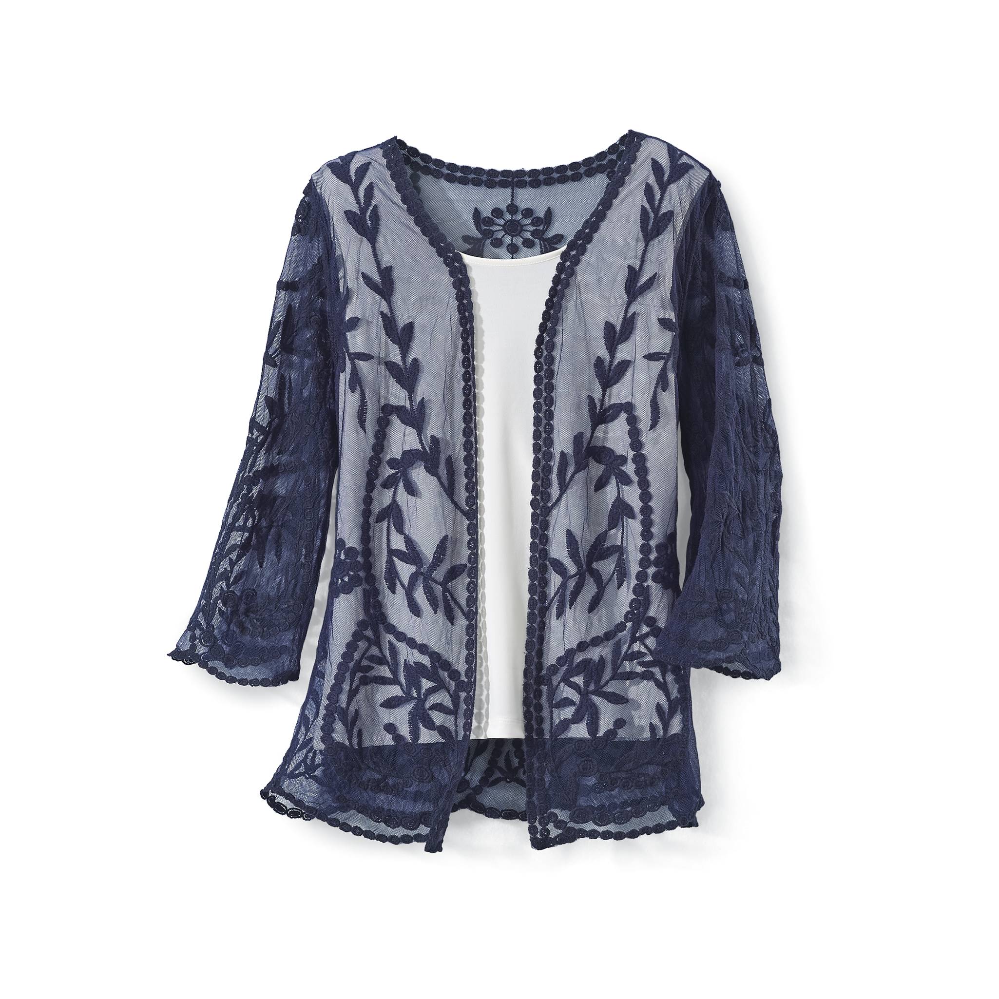 Embroidered Mesh Jacket - Northstyle Catalog