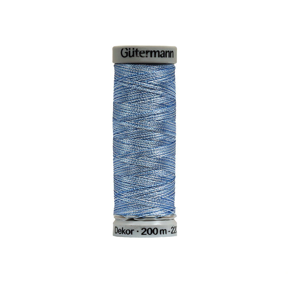 Gutermann Machine Embroidery Thread 200m - 9982 Varigated Blue - Joann Fabrics