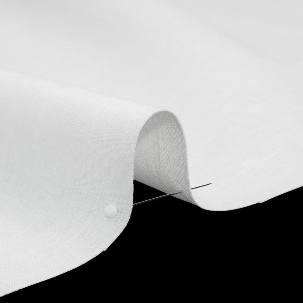 Famous Australian Designer White Linen and Cotton Woven with Soft Polyester Backing - Joann Fabrics