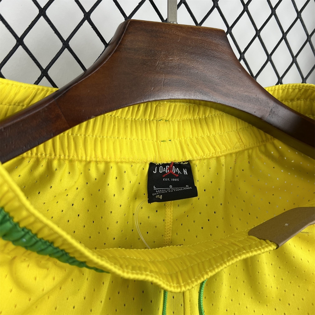 Brazil 2026 Yellow Casual Shorts - Fans Version - UnitedFutballJersey