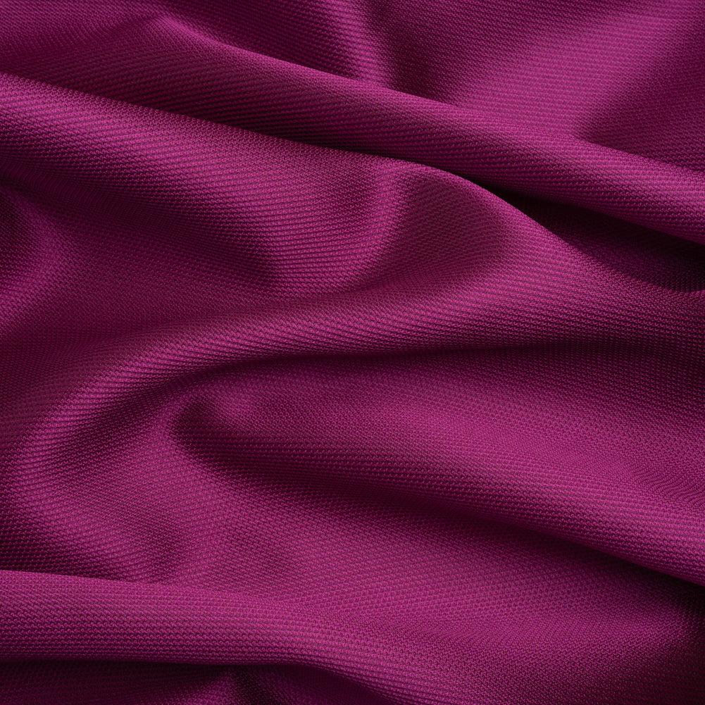 Polyester and Silk Mikado Pique Made in Italy - Purple Wine - Premium Collection - Joann Fabrics