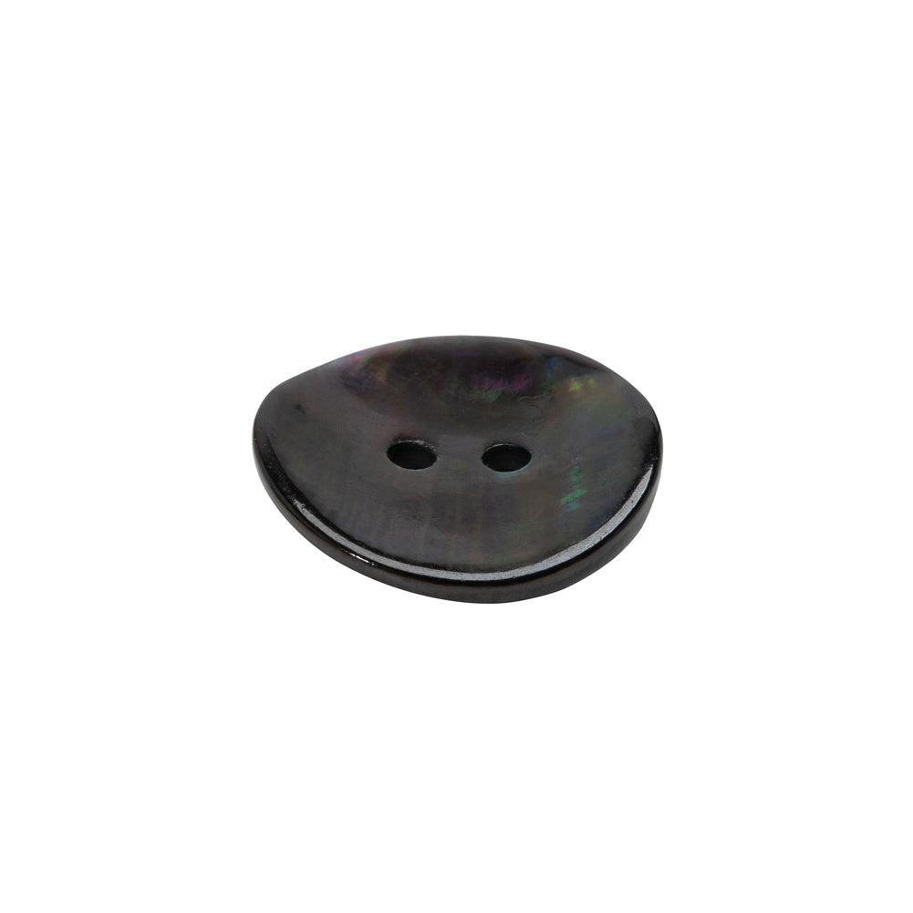 Shell 2-Hole Button - 30L/19mm - Brown and Oilslick - Joann Fabrics