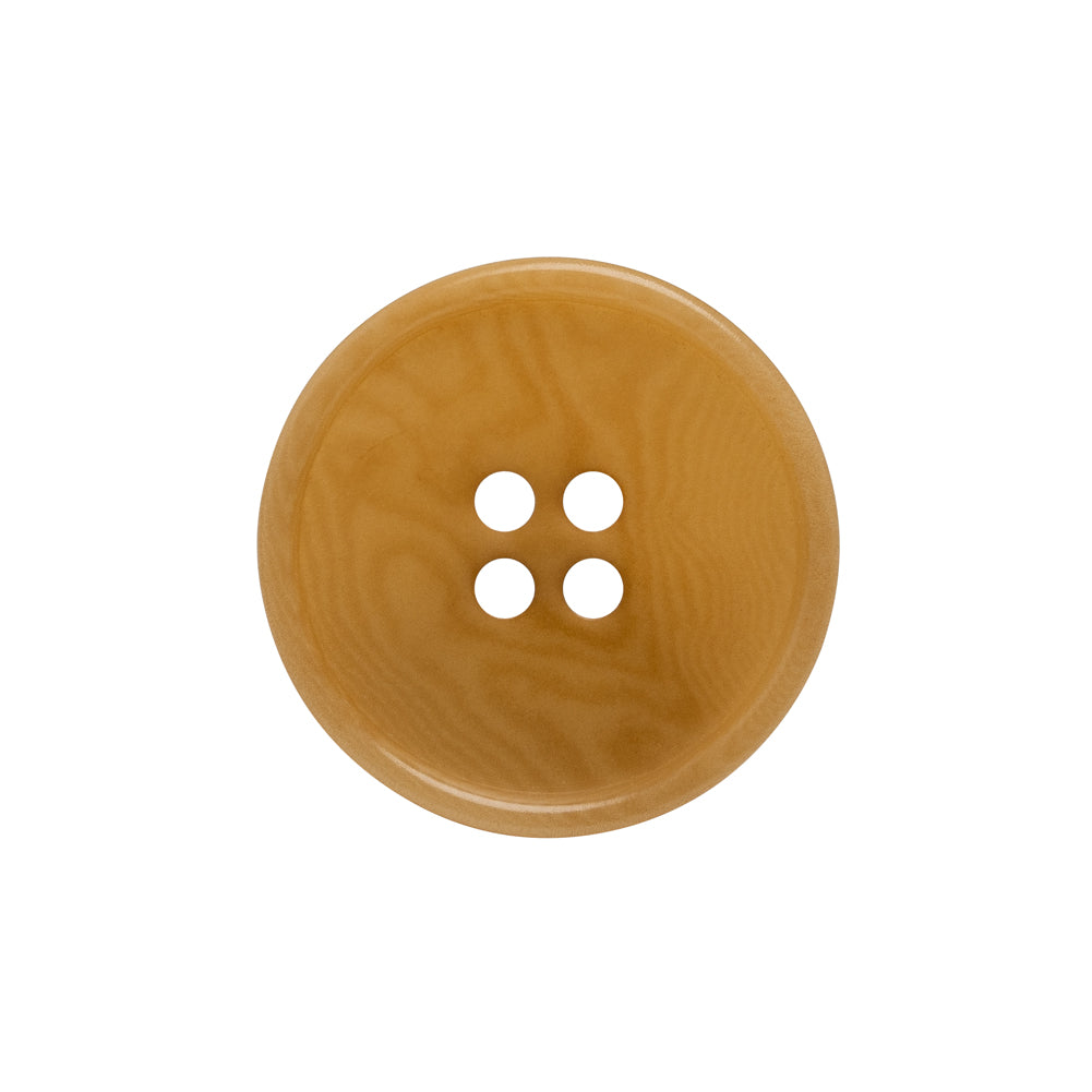 Horn 4-Hole Button - 36L/23mm - Caramel Beige Swirled - Joann Fabrics