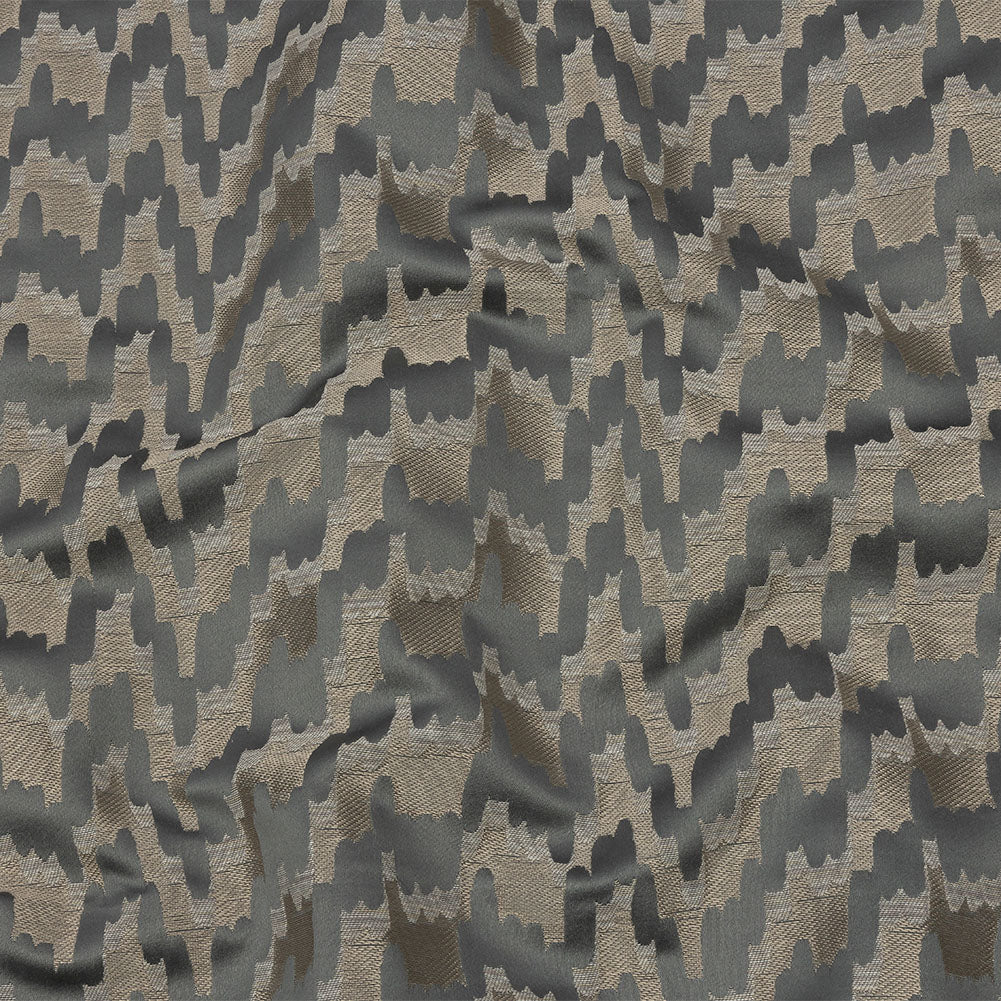 Drapery Jacquard - Slate Abstract Clouds - British Imported - Joann Fabrics