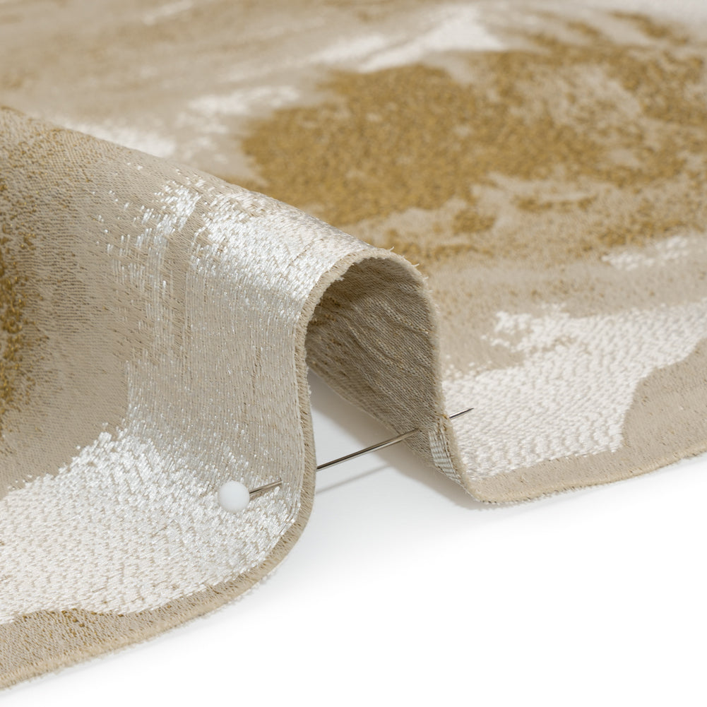 Recycled Polyester Drapery Jacquard - Ochre Hazy Landscapes - British Imported - Joann Fabrics