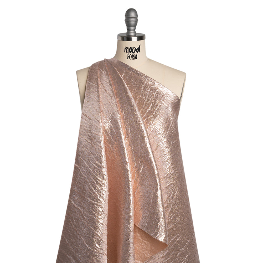 Metallic Brocade - Rose Gold Subtle Wrinkles - Kylie Collection - Joann Fabrics