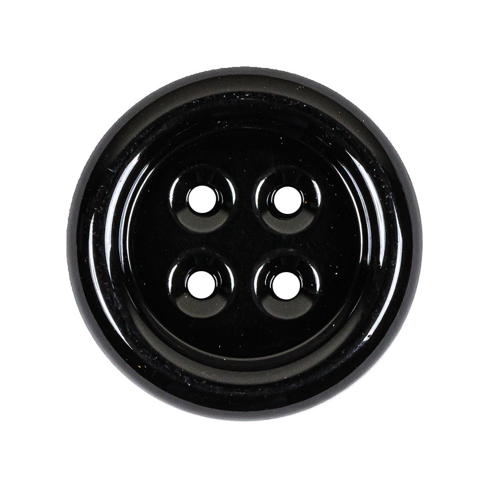 Black Metal 4-Hole Dish Button - 44L/28mm - Joann Fabrics