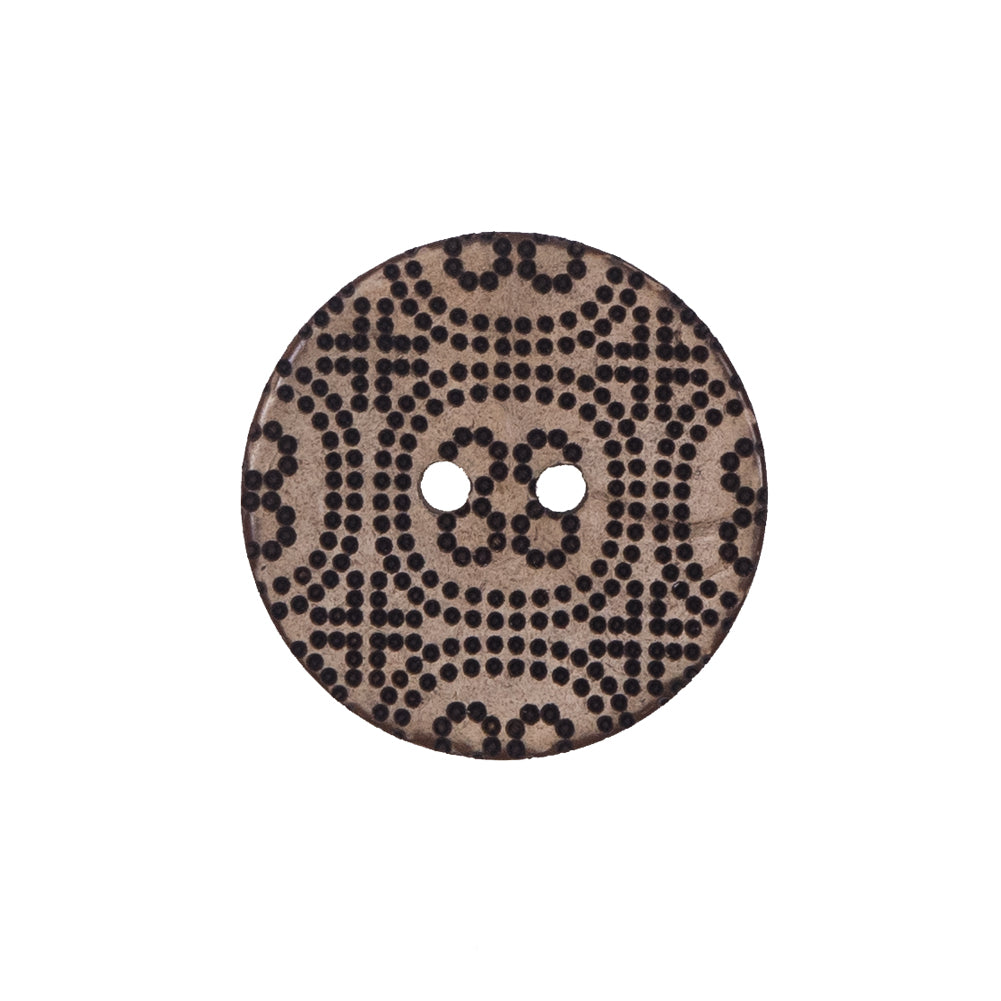 Italian Brown Etched Coconut Button - 36L/23mm - Joann Fabrics