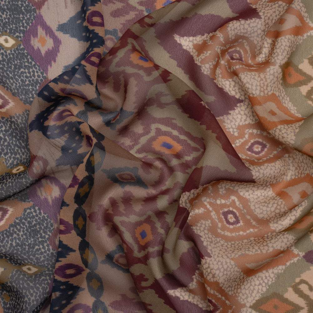 Mood Exclusive Pink Land and Sky Viscose Chiffon - Joann Fabrics