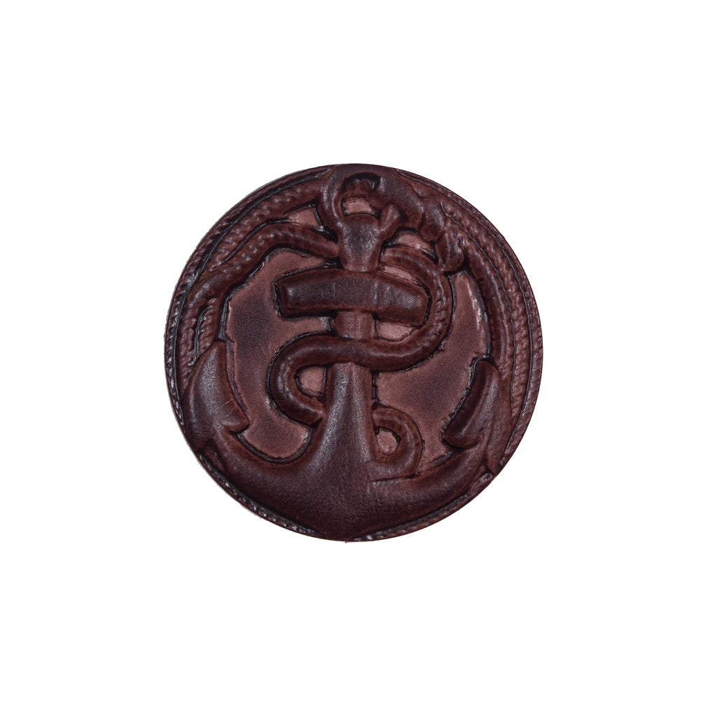 Italian Brown Anchor Plastic Shank Back Button - 36L/23mm - Joann Fabrics
