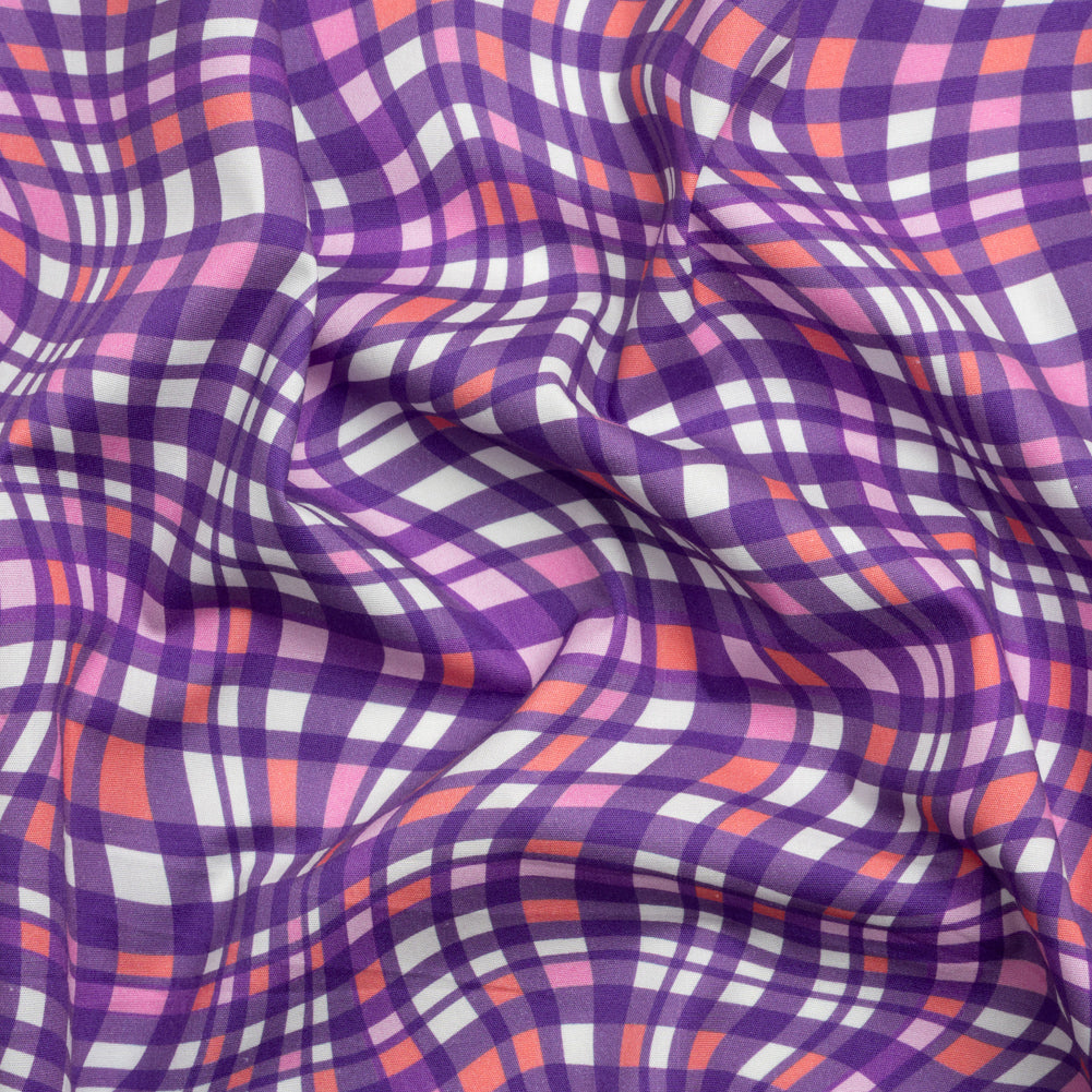Mood Exclusive Purple Likeness to Liquid Stretch Cotton Poplin - Joann Fabrics