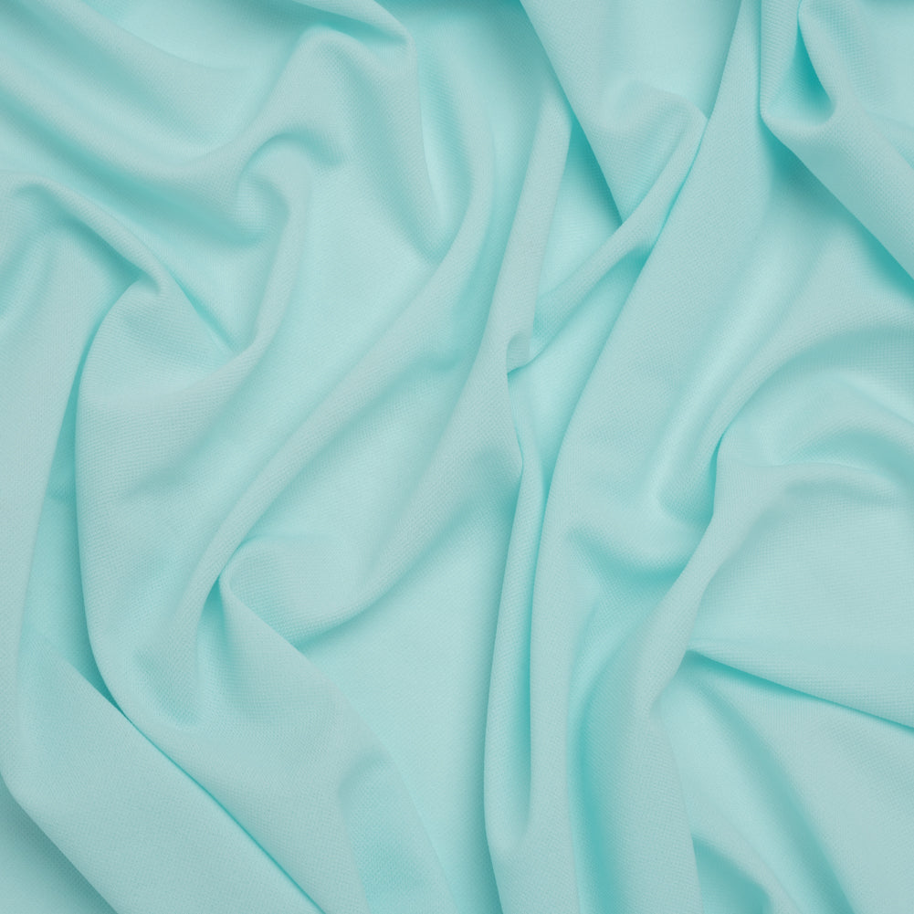 Lightweight Polyester Crepe Knit - Aqua Blue - Designer Deadstock - Joann Fabrics