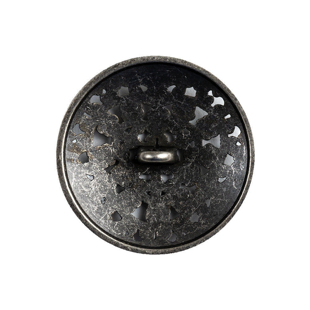 Gunmetal Floral Cast Metal Shank Back Button - 40L/25.5mm - Joann Fabrics
