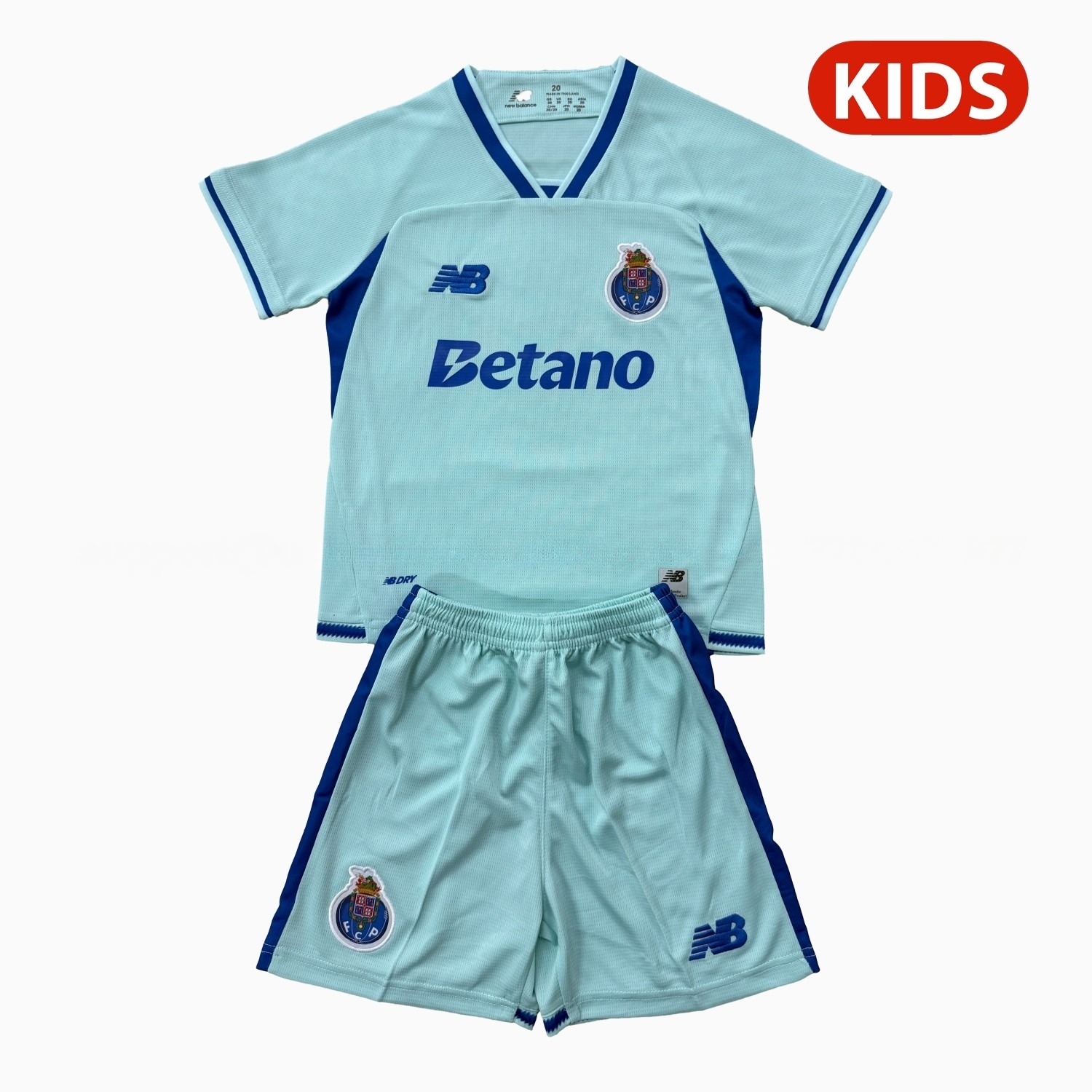 Porto 26-27 Third Light Blue Kids Kit - UnitedFutballJersey