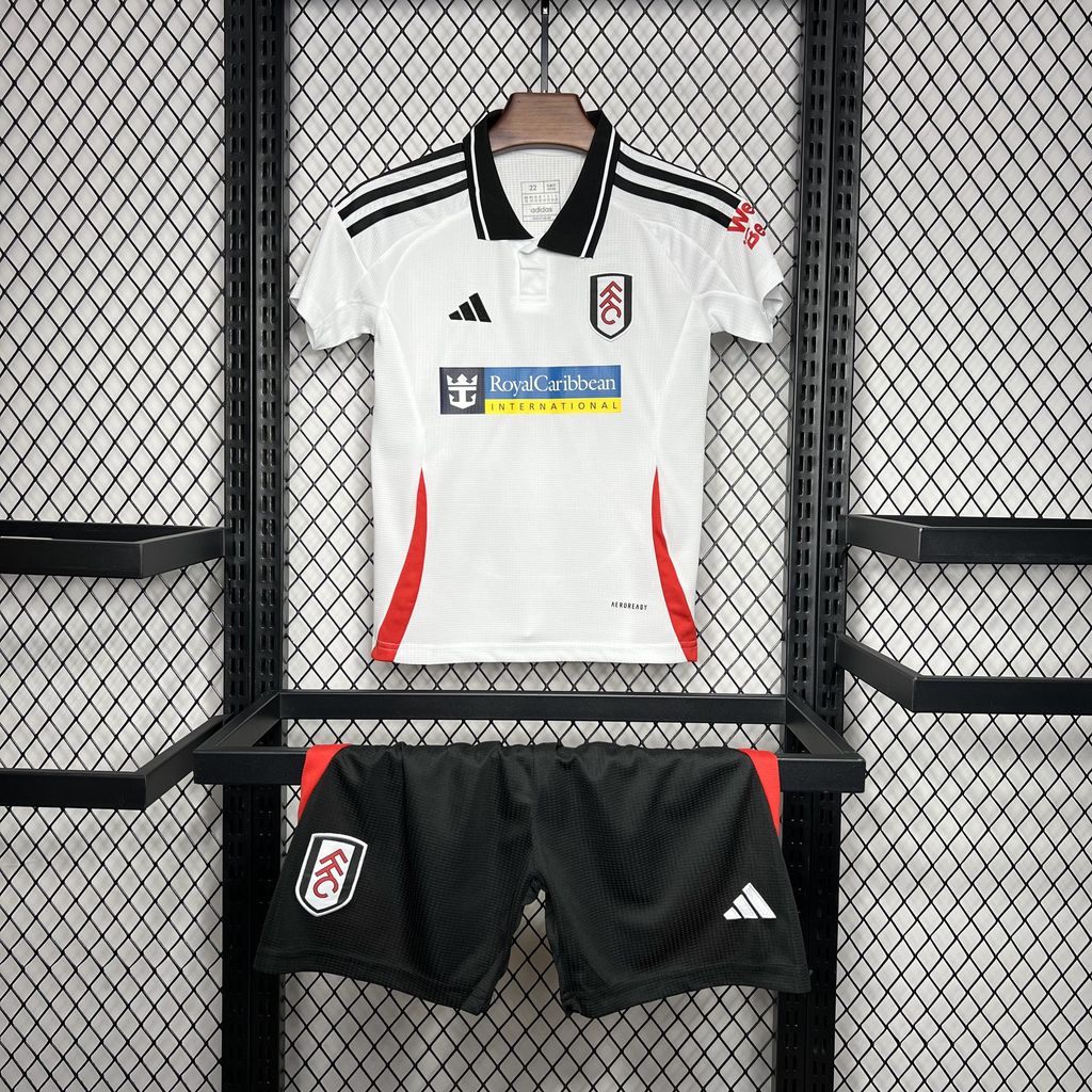 2024/2025 Fulham Home Soccer Jersey Kids Size 1:1 Thai Quality