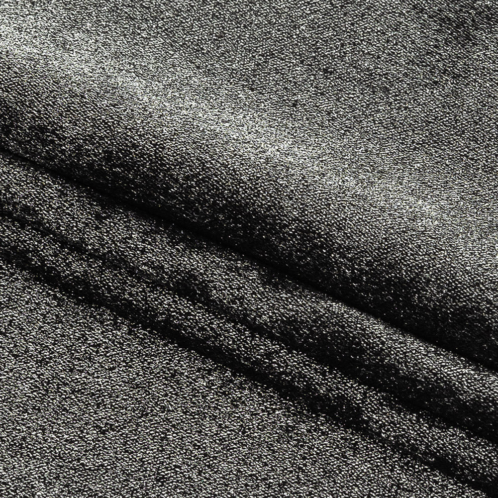 Drapey Metallic Polyester Woven - Silver and Black - Twinkle Stars Collection - Joann Fabrics