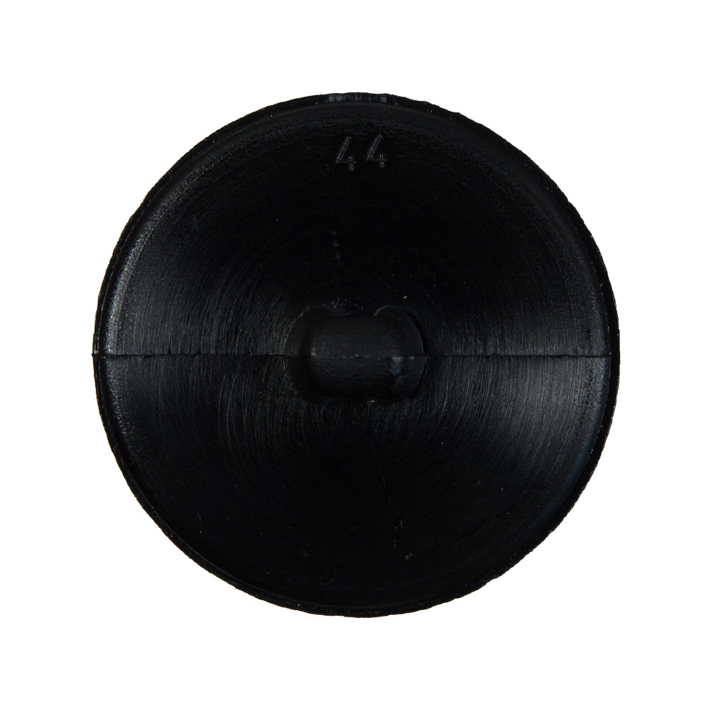 Italian Black Beveled Shank Back Button - 44L/28mm - Joann Fabrics