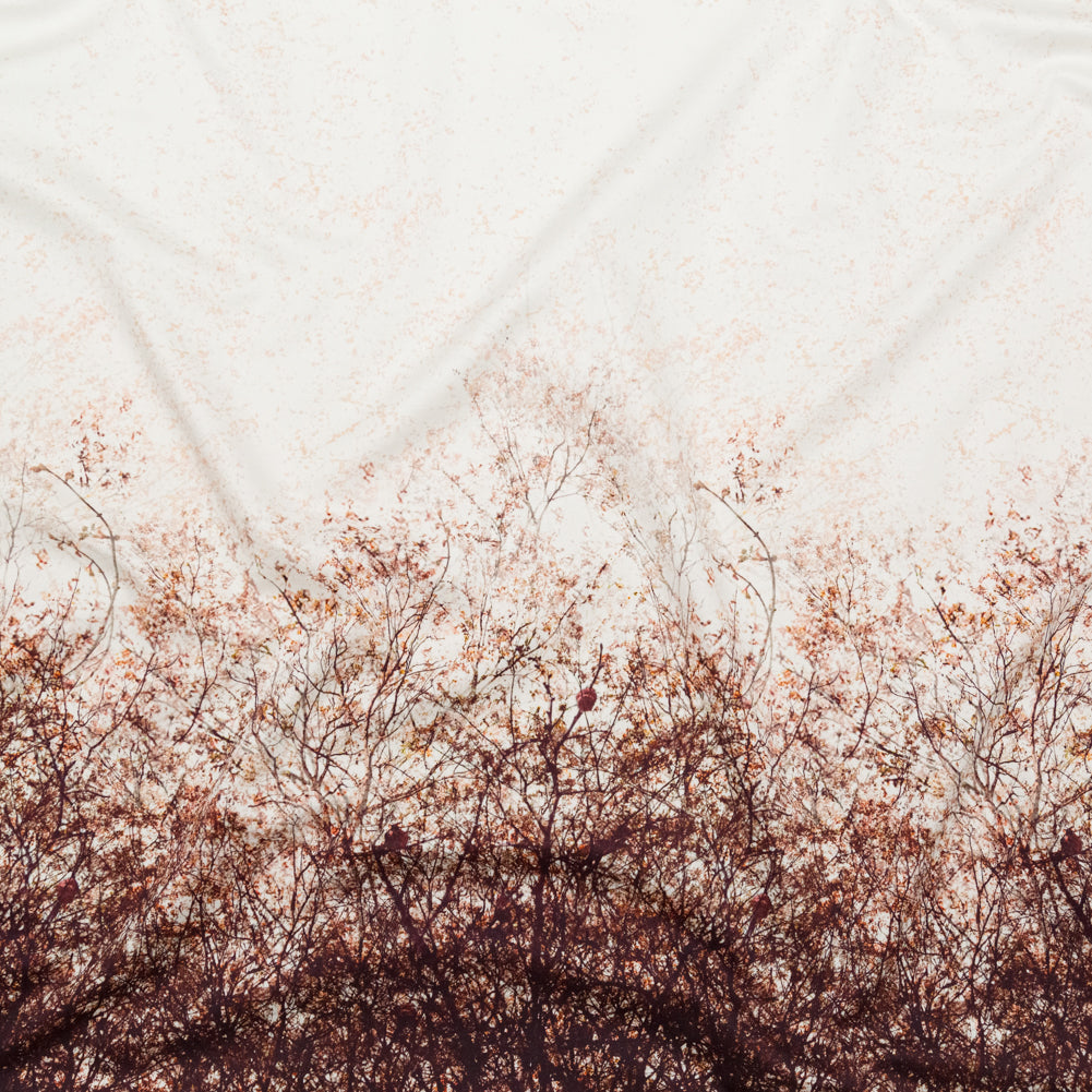 Stretch Cotton Sateen Panel - Brown Tree Branches - Celestial Canopy Print - Mood Exclusive Serengeti Collection - Joann Fabrics