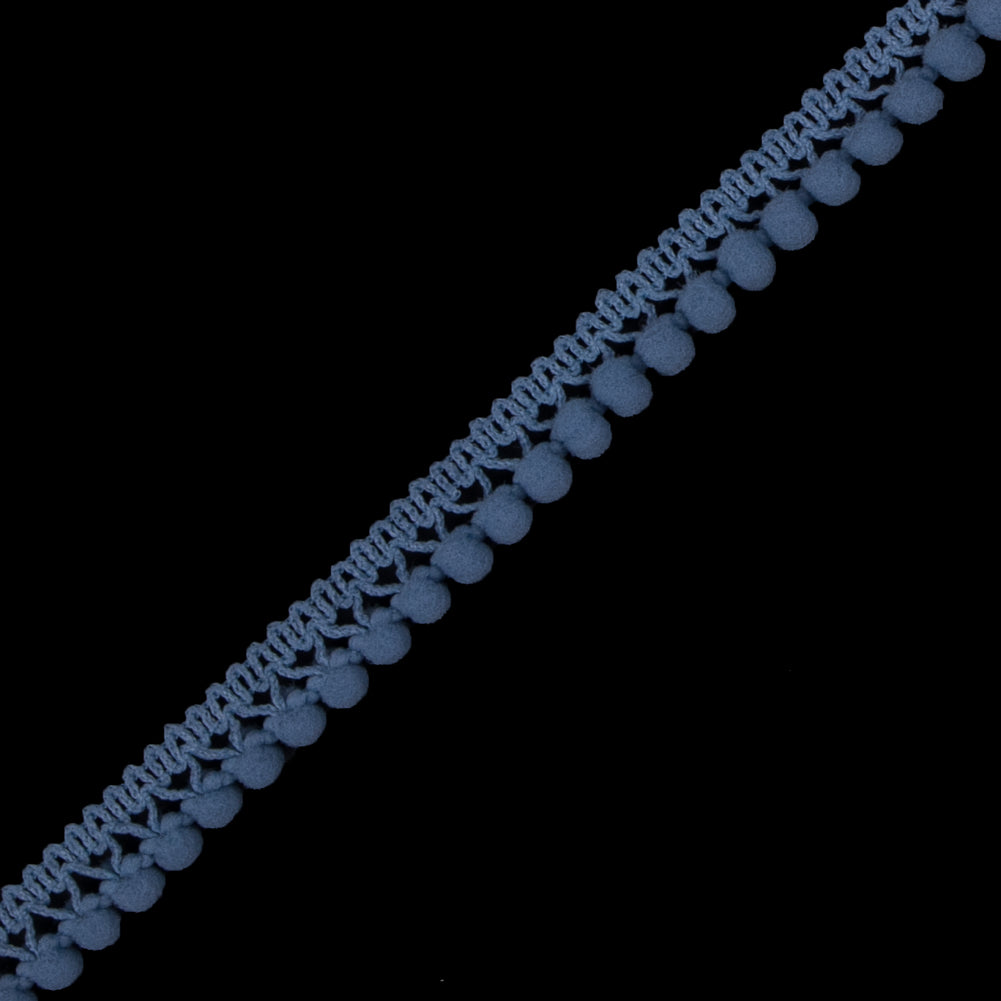 European Gray Blue Single Row Mini Pom Pom Trim - Joann Fabrics
