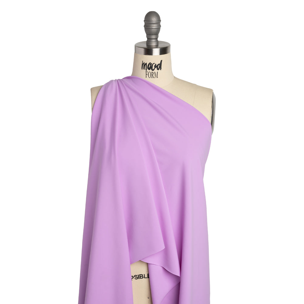 100% Recycled Stretch Nylon Swimwear Tricot, UV Protective - Lilac - Mykonos Collection - Joann Fabrics