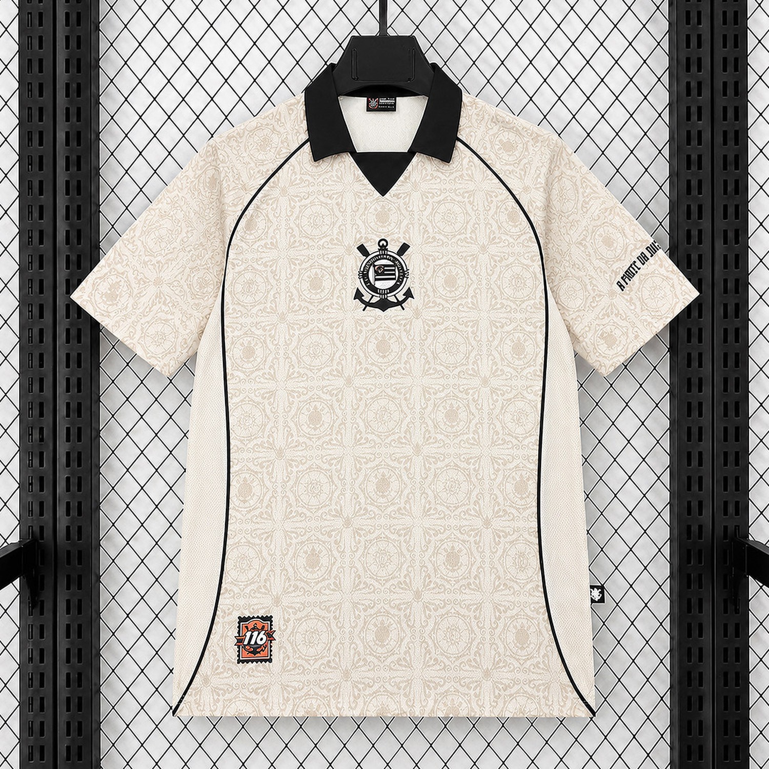 Corinthians 26-27 116 Years Anniversary Beige Special Jersey - Fans Version - UnitedFutballJersey