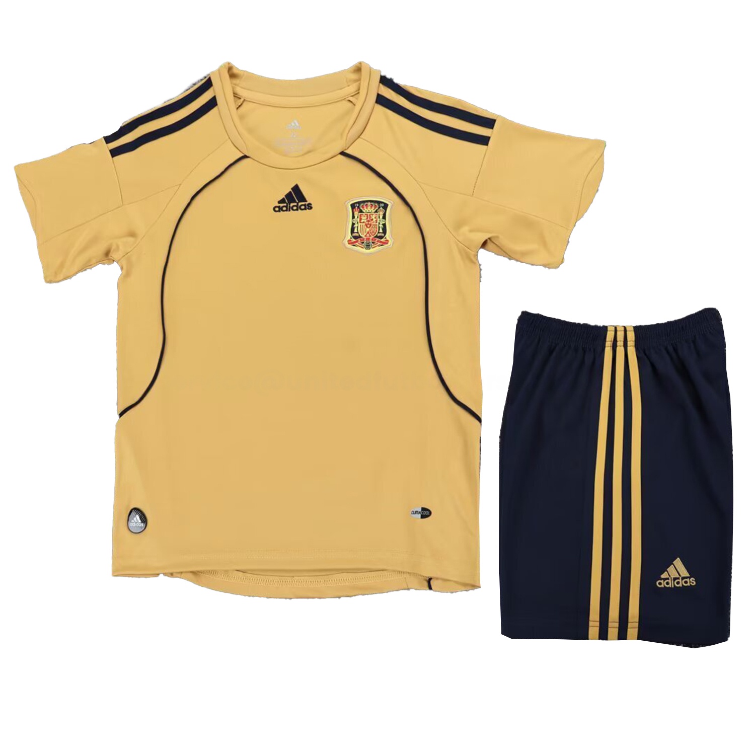 Retro Spain 2008 Away Kids Kit - UnitedFutballJersey