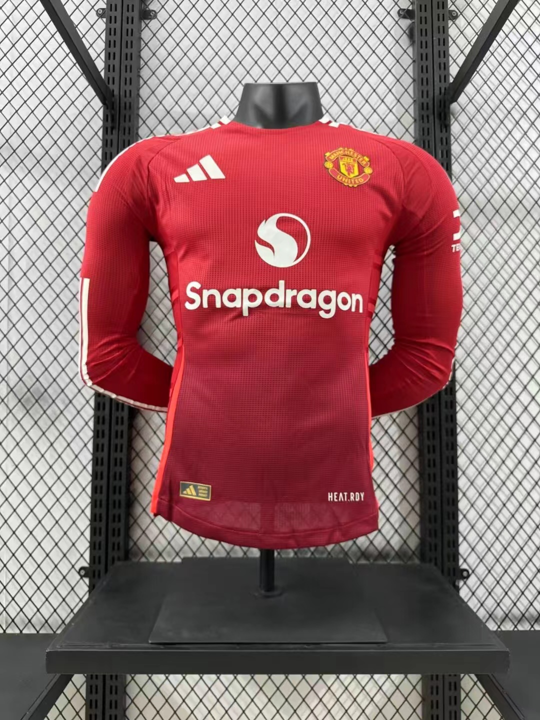 2024/2025 Player Version Manchester United Home Long Sleeve Football Shirt 1:1 Thai Quality