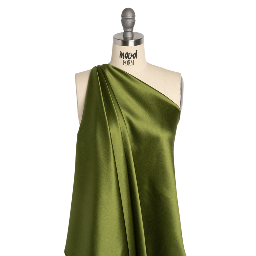 Silk Crepe Back Satin - Pesto Green - Premium Collection - Joann Fabrics