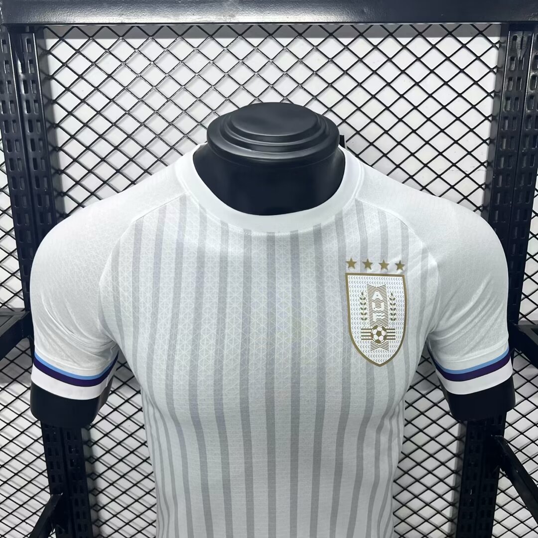 2024-2025 Player Version Uruguay National Team Away Football Shirt