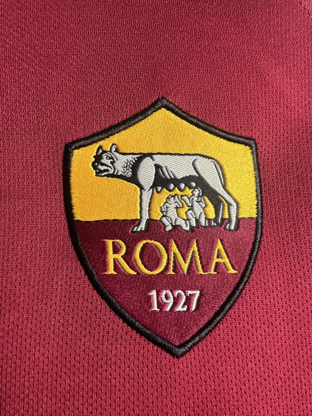 2017-2018 Retro Long Sleeve Roma Home Soccer Jersey 1:1 Thai Quality