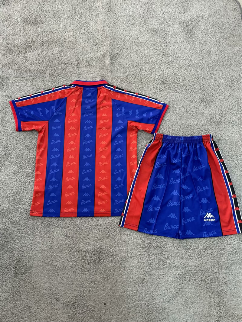 1996/1997 Retro Barcelona Home Football Shirt 1:1 Thai Quality Kids Size