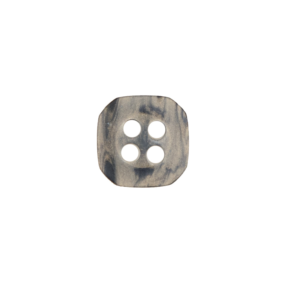 Gray and Beige Square Plastic 4-Hole Button - 20L/12.5mm - Joann Fabrics