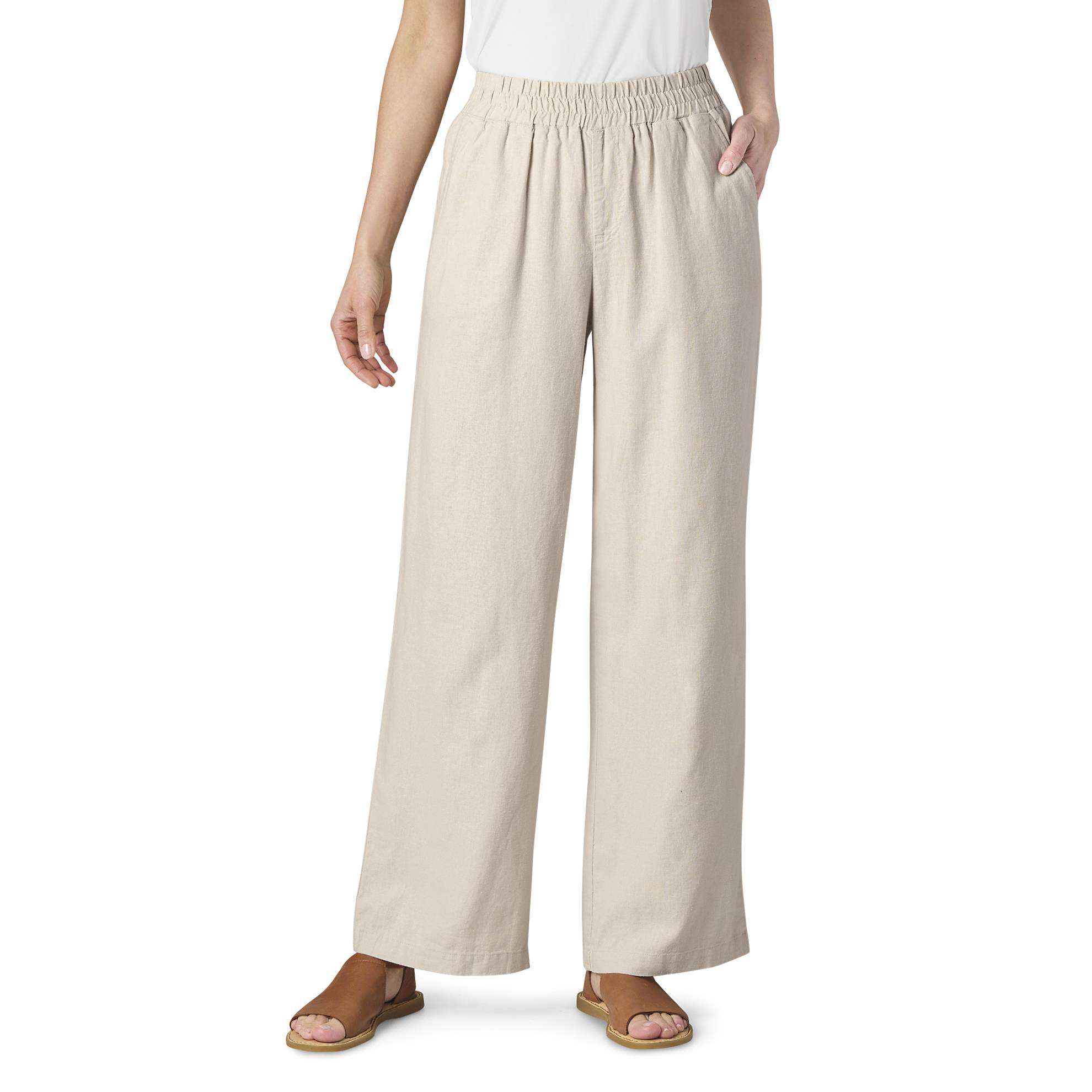 Linen-Blend Pull-On Pants - Northstyle Catalog