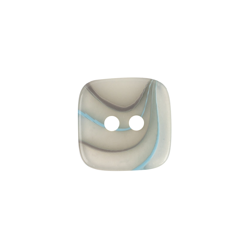Sky Blue and Gray Transparent 2-Hole Plastic Square Button - 32L/20mm - Joann Fabrics