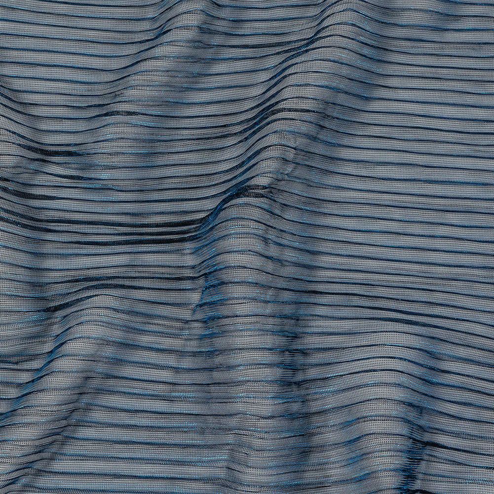 Metallic Stretch Plisse - Cobalt - Natalia Collection - Joann Fabrics