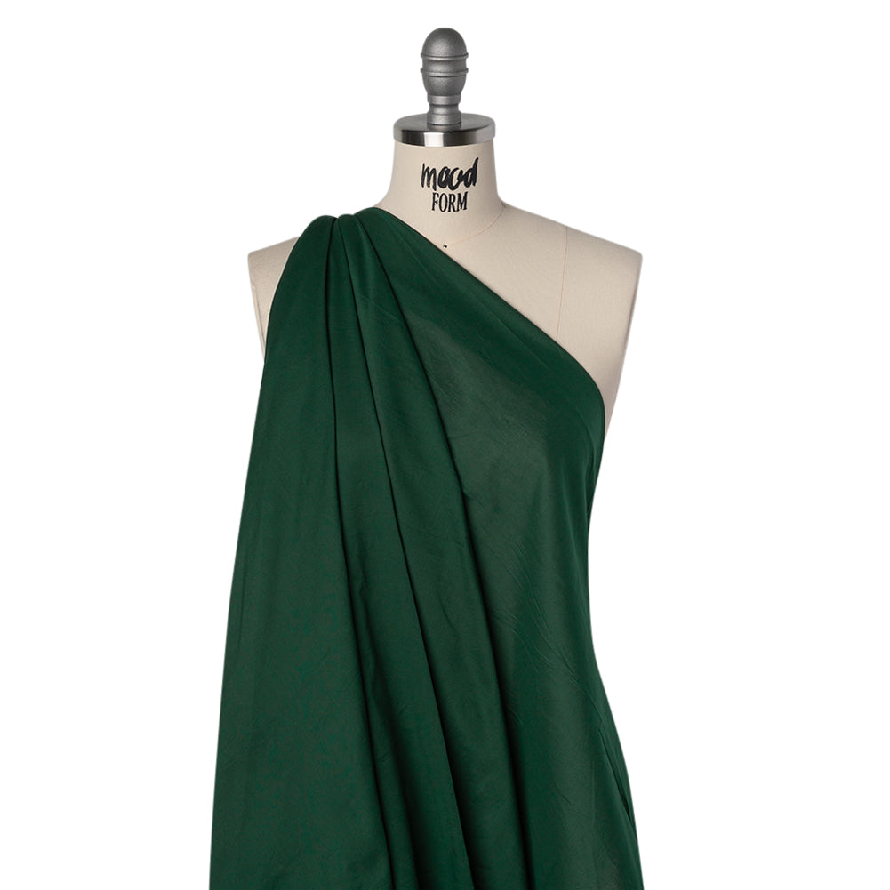 Cotton Voile Lining - Dark Green - Famous Australian Designer Deadstock - Joann Fabrics