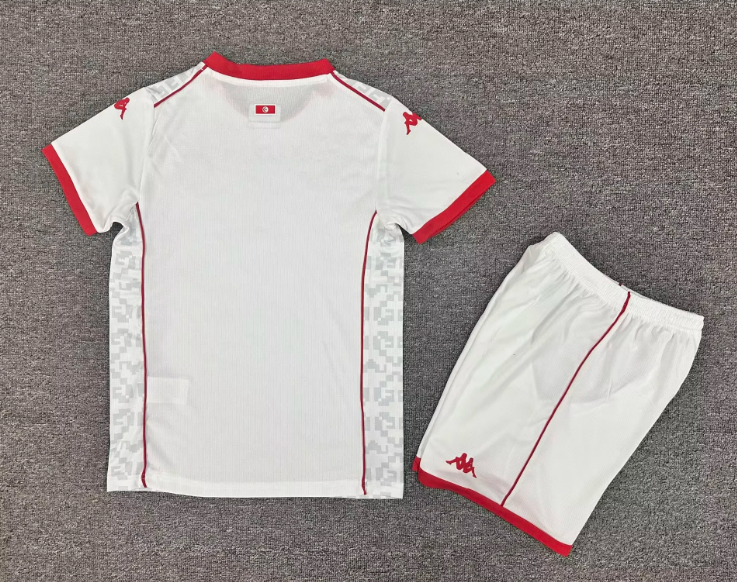 2025 Tunisia National Team Away Football Jersey 1:1 Thai Quality Kids Size