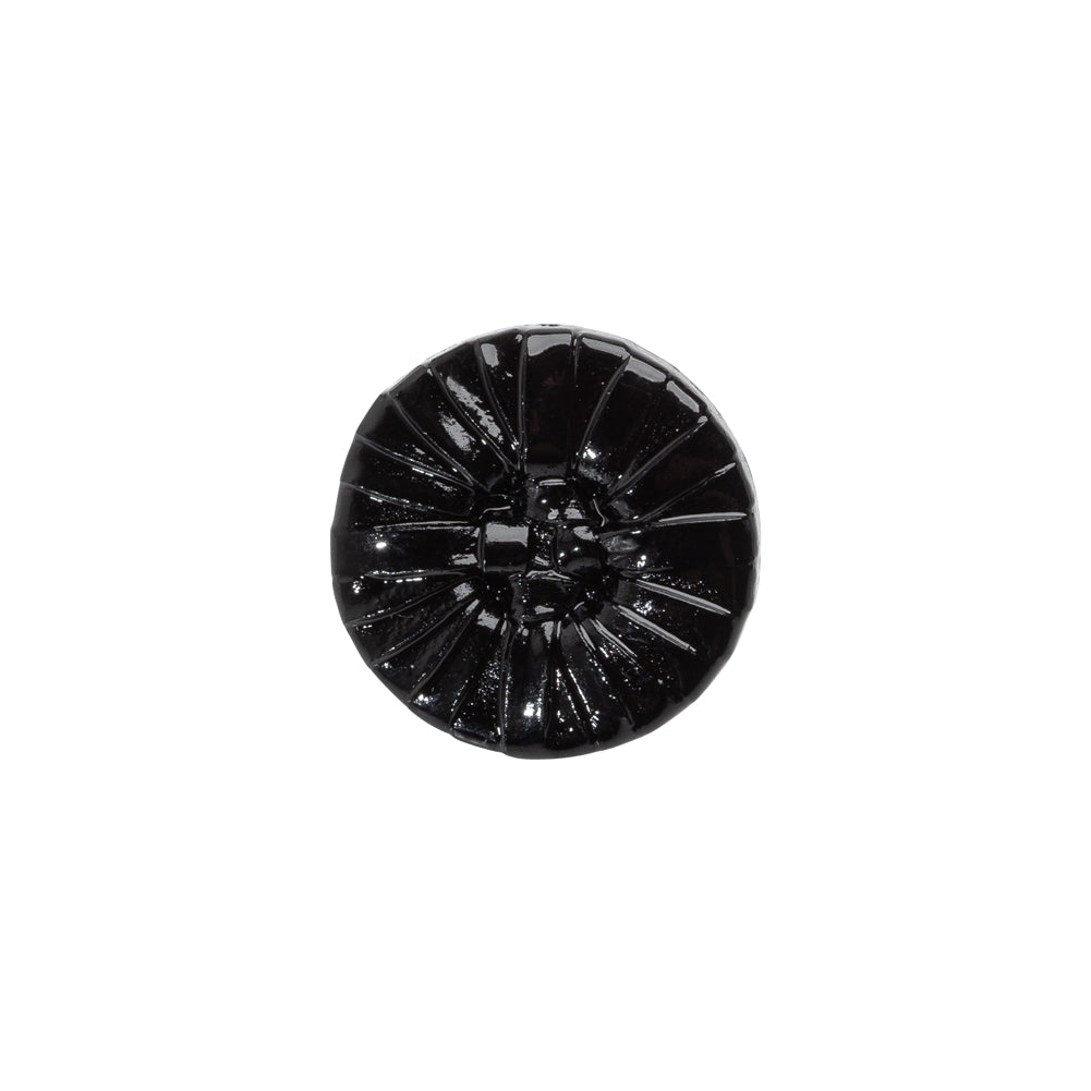 Plastic Shank Back Button - 24L/15mm - Black Faux Leather Wrapped - Joann Fabrics