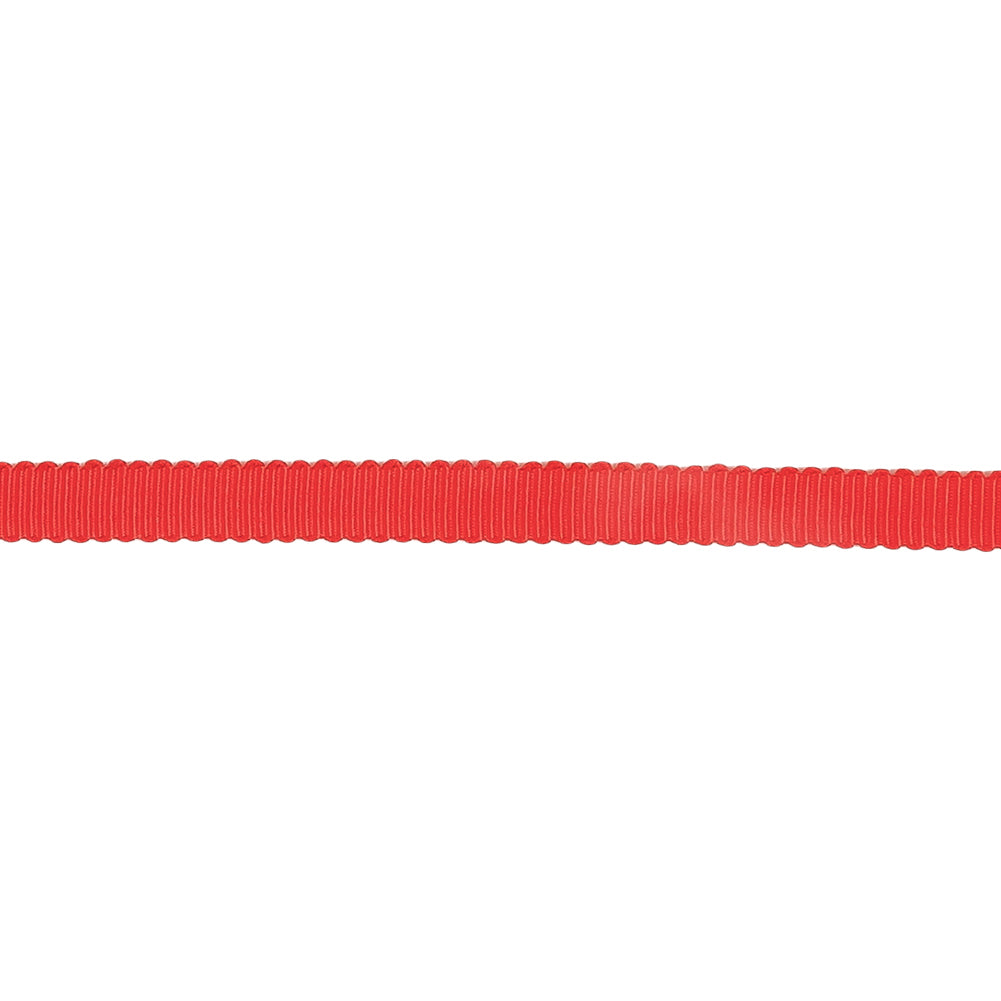 Aura Orange Petersham Grosgrain Ribbon - 0.25