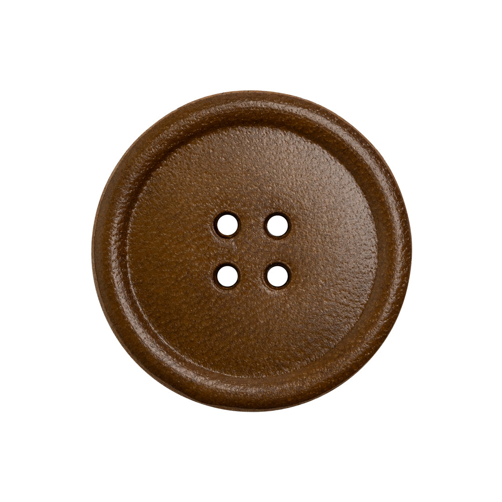 Leather 4-Hole Button - 40L/25.5mm - Brown - Joann Fabrics