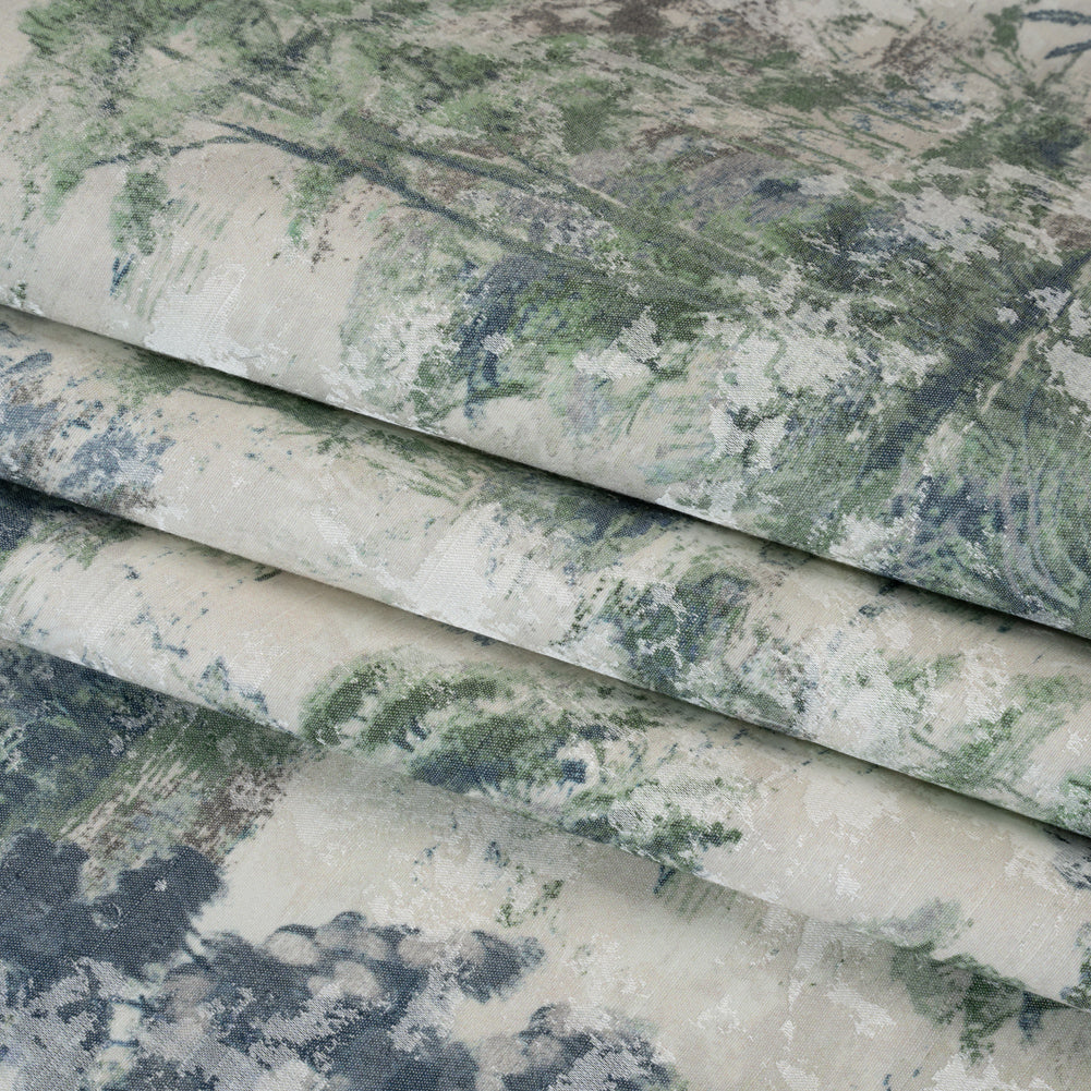 Drapery Jacquard Print - Denim Dreamy Trees - British Imported - Joann Fabrics