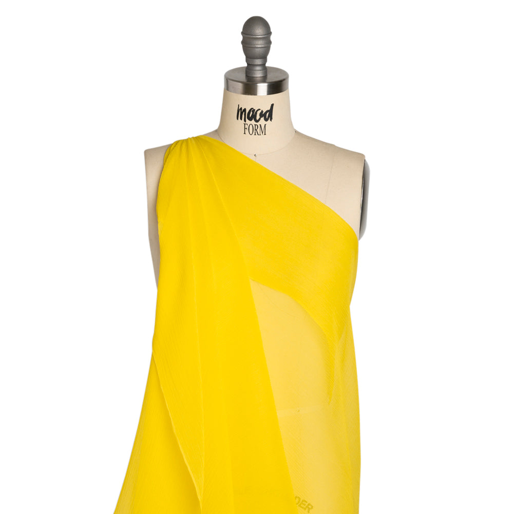 Crinkled Silk Chiffon - Buttercup Yellow - Premium Collection - Joann Fabrics