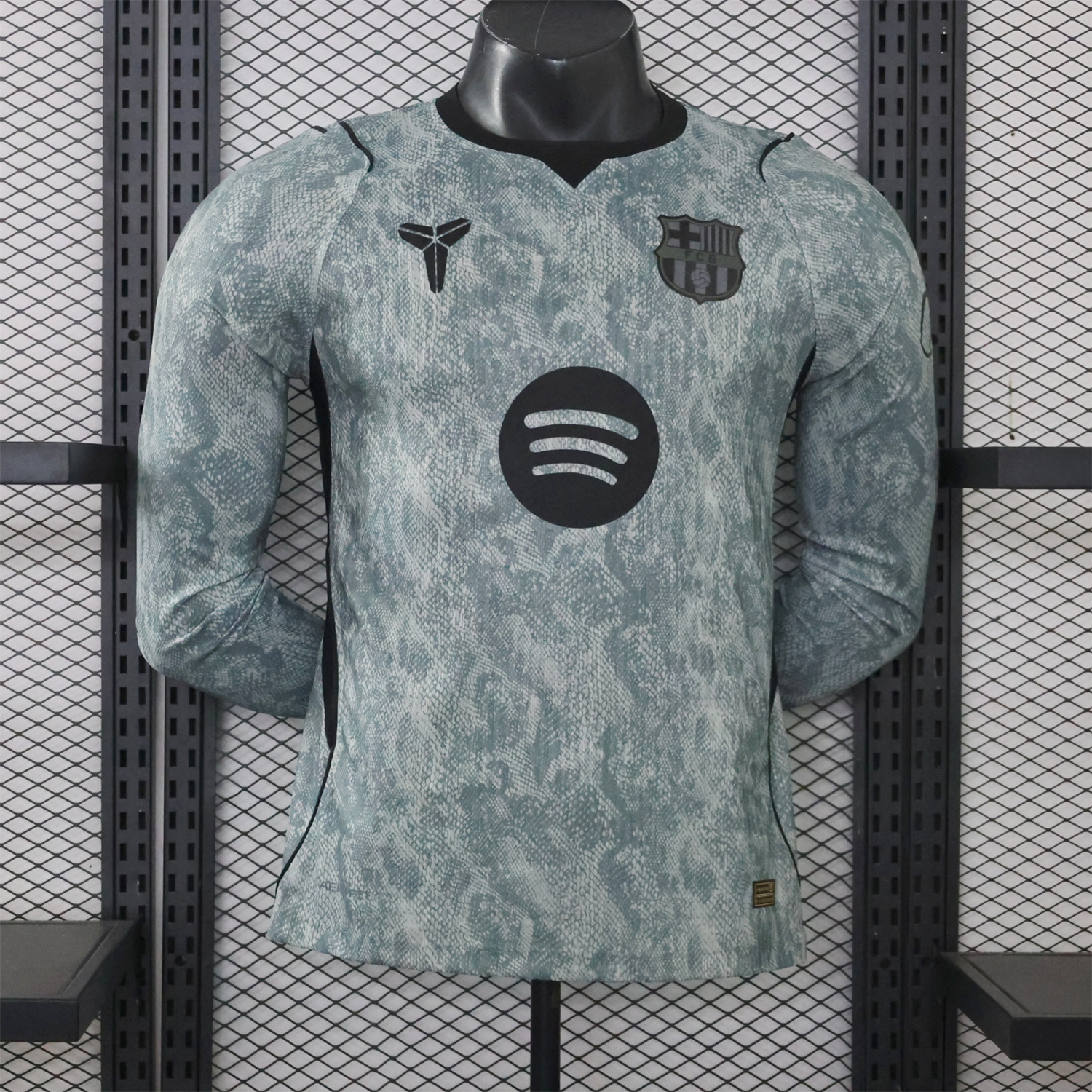 Barcelona 26-27 Goalkeeper Grey Long Sleeves Jersey - Player Version - UnitedFutballJersey