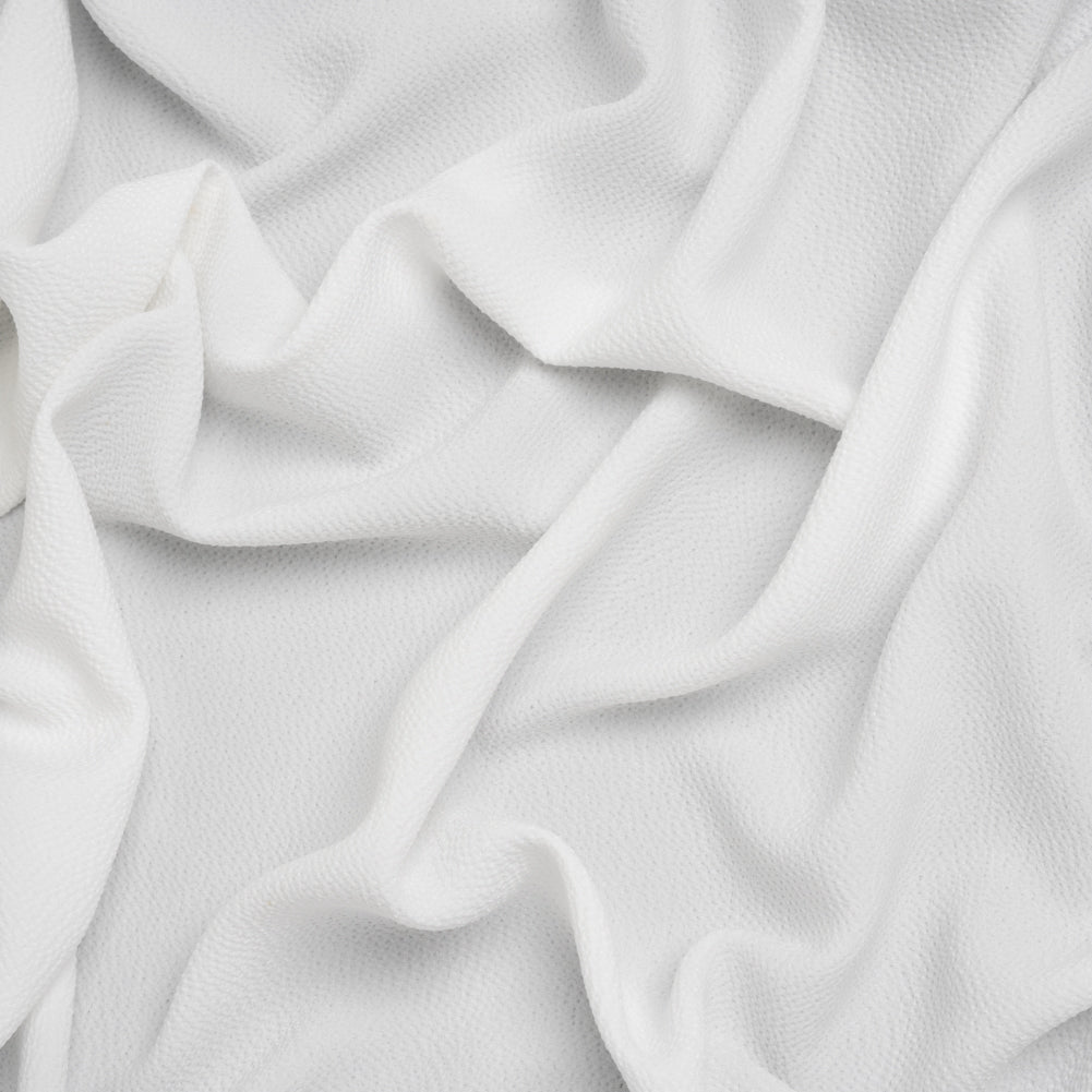 Puckered Satin-Faced Crepe - White - Designer Deadstock - Joann Fabrics