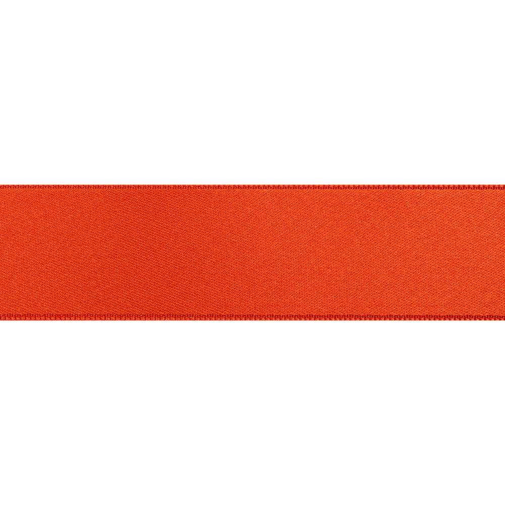 Pumpkin Double Face French Satin Ribbon - 1