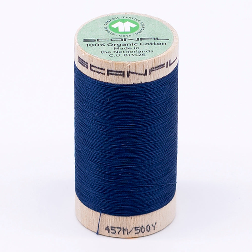 SCANFIL® 50wt Organic Pima Cotton Thread 500 yds - 4865 Sailor Blue - Joann Fabrics